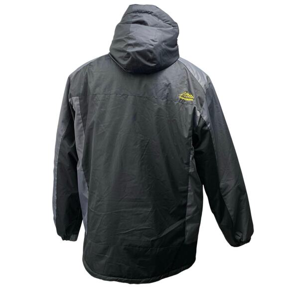 Outdoor Sport Men's Black Full Zip Long Sleeve Hooded Windbreaker Jacket Sz 3XL - Picture 3 of 5